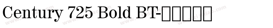 Century 725 Bold BT字体转换